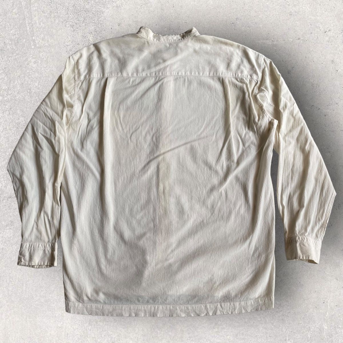 Issey Miyake Issey Miyake Cotton Crepe Oversize Shirt Size US L / EU 52-54 / 3 - 4 Thumbnail