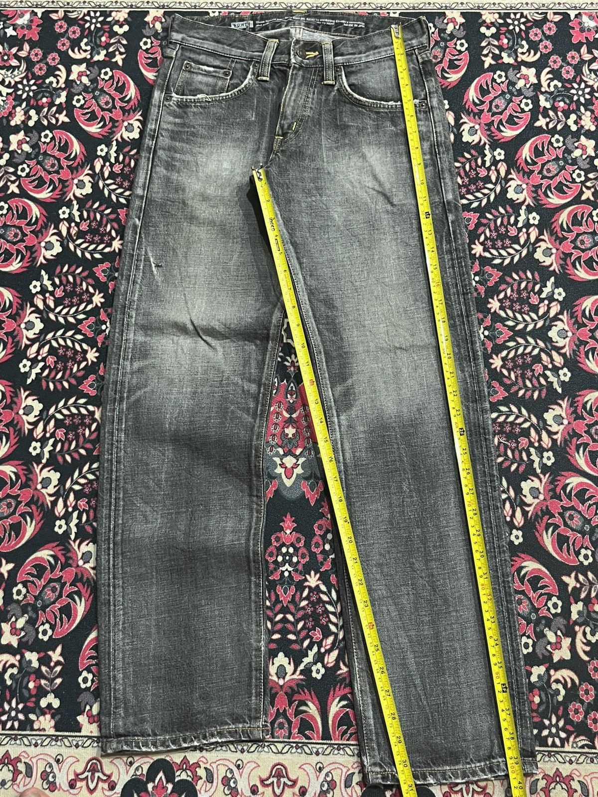 Edwin Vintage Japan Edwin 503 Sulpher Faded Washed Straight Jeans Size US 28 / EU 44 - 12 Thumbnail