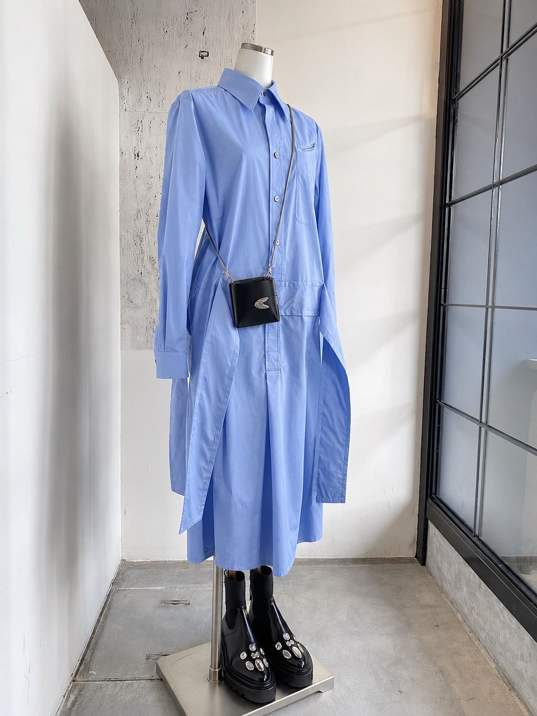 Toga Pulla Toga Pulla Stretch Board Shirt Dress Size XS / US 0-2 / IT 36-38 - 1 Thumbnail
