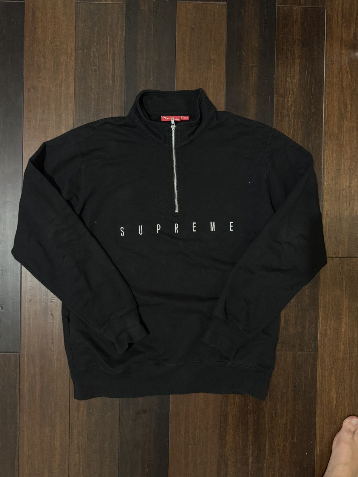 Supreme Supreme 1/4 zip Black Size US XL / EU 56 / 4 - 1 Thumbnail