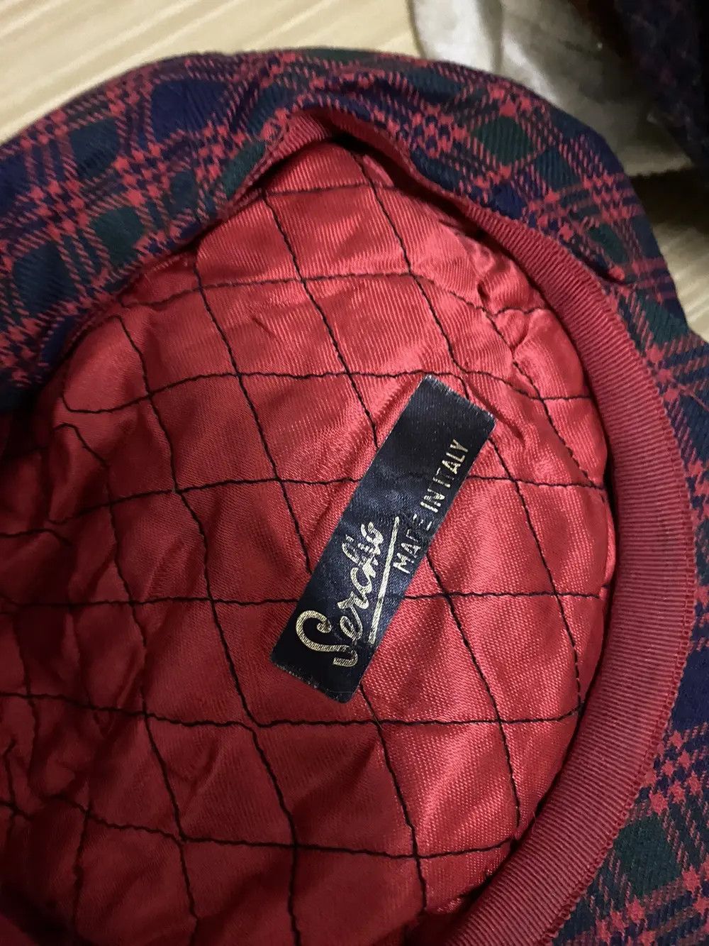 Japanese Brand × Vintage Vintage Serchio Plaid Tartan Hat Size ONE SIZE - 5 Thumbnail