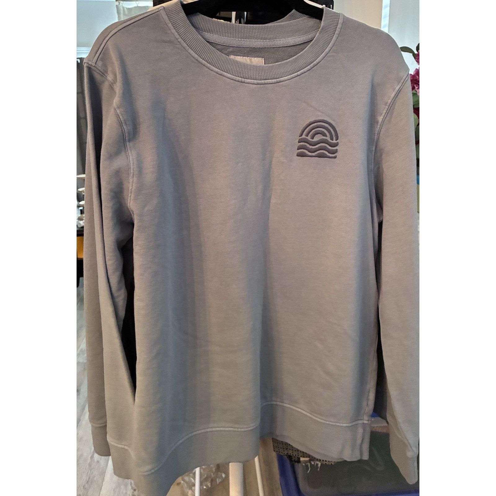 Other Men's French Terry Crewneck Pullover Heavy Sweatshirt Blue M Size US M / EU 48-50 / 2 - 2 Thumbnail