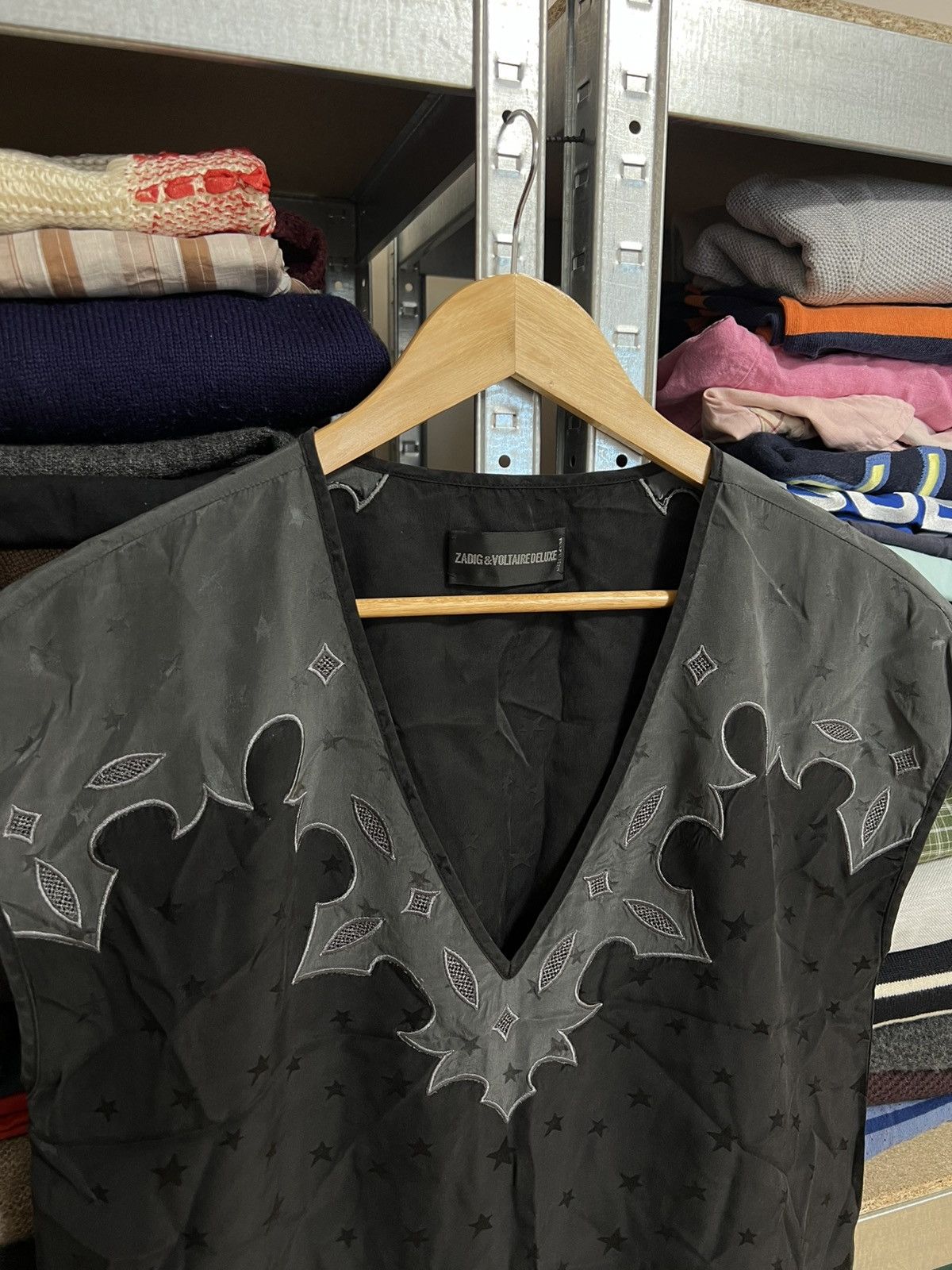 Vintage × Zadig & Voltaire Zadig & Voltaire Short Sleeve Silk Blouse Top Casual Shirt Size M / US 6-8 / IT 42-44 - 2 Thumbnail