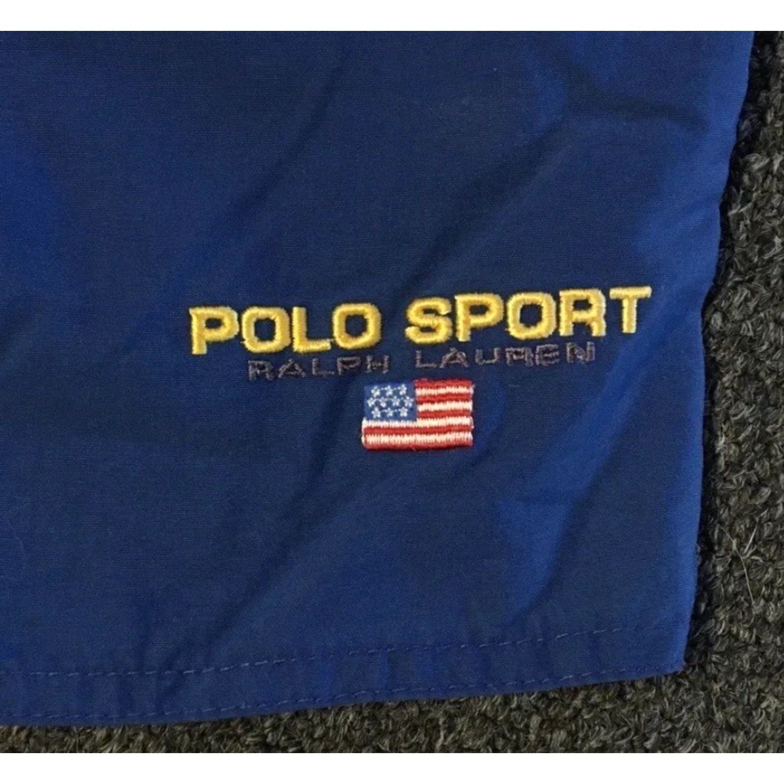 Polo Ralph Lauren VINTAGE Polo Ralph Lauren Spellout Board Shorts XL Trunks Blue 90s Surf Sailing Polo Sport Mens Size US XL / EU 56 / 4 - 2 Thumbnail