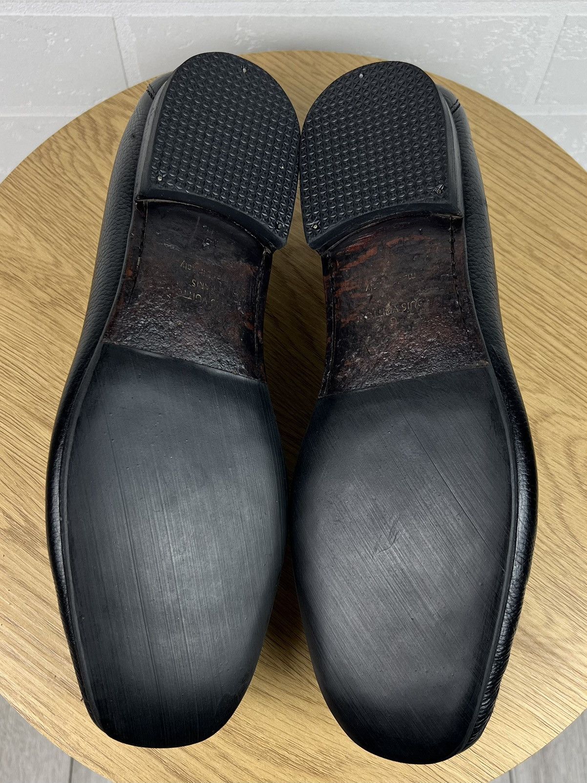 Louis Vuitton LOUIS VUITTON Loafers Leather Shoes MONTAIGNE LV Metal Logo Size US 9 / EU 42 - 9 Thumbnail