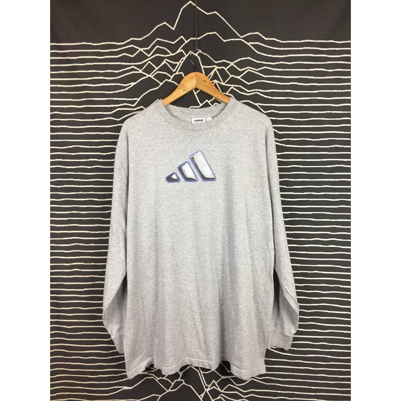 Adidas × Vintage Vtg 90s Adidas Center Logo Made in Usa Long Sleeve Tee Size US XL / EU 56 / 4 - 2 Thumbnail