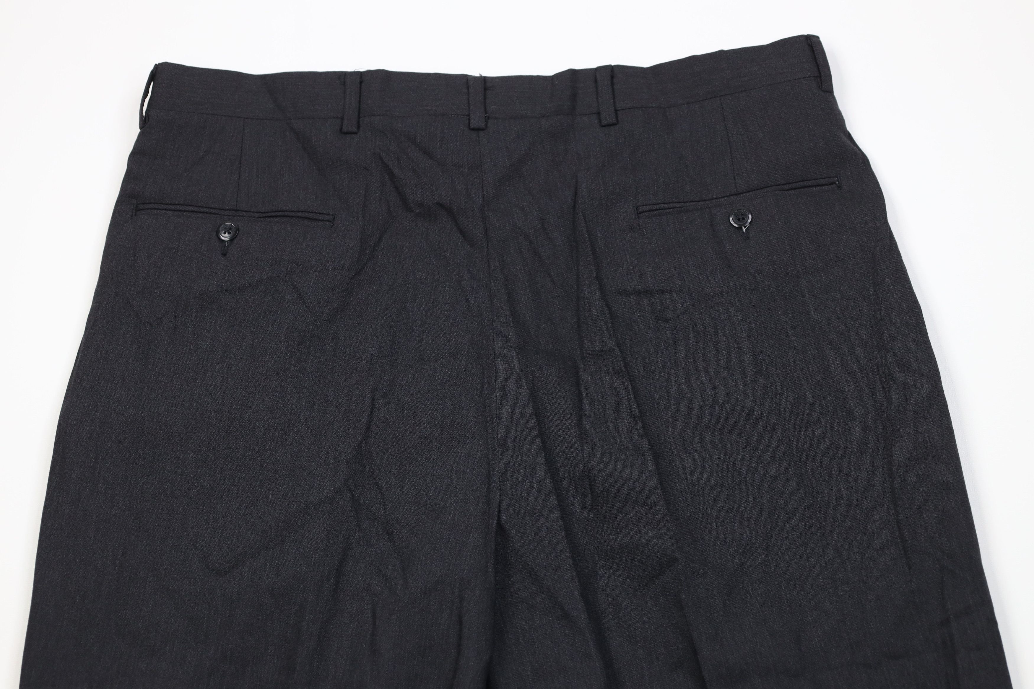 Vintage Vintage 90s Streetwear 100s Wool Knit Wide Leg Chino Pants Size US 38 / EU 54 - 10 Thumbnail
