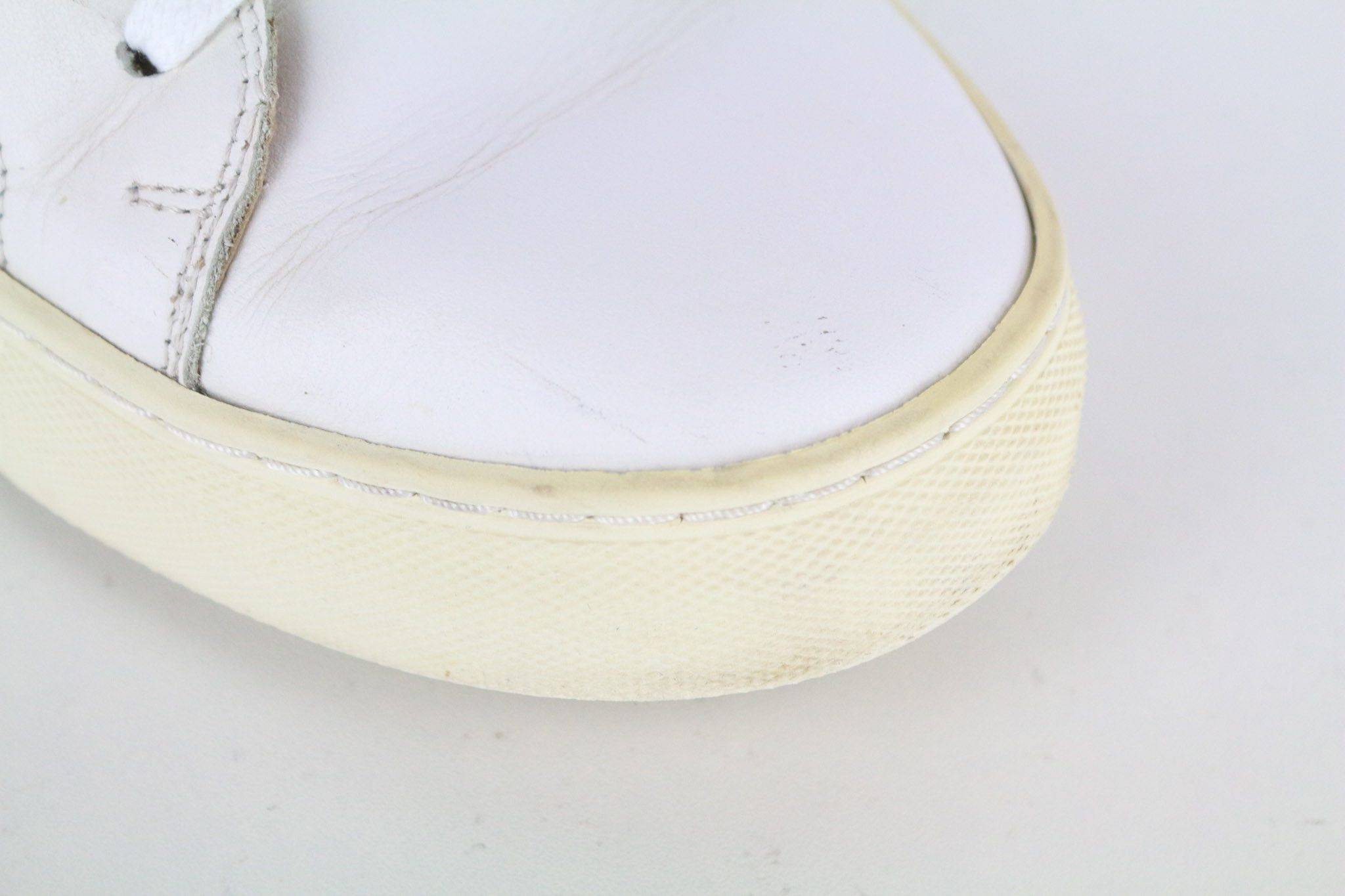 Suitsupply EU43 White Leather Laced Sneakers 73655 Size US 10 / EU 43 - 11 Thumbnail