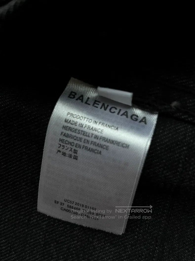 Balenciaga Balenciaga Black Denim Jacket, Size M Size US M / EU 48-50 / 2 - 6 Thumbnail