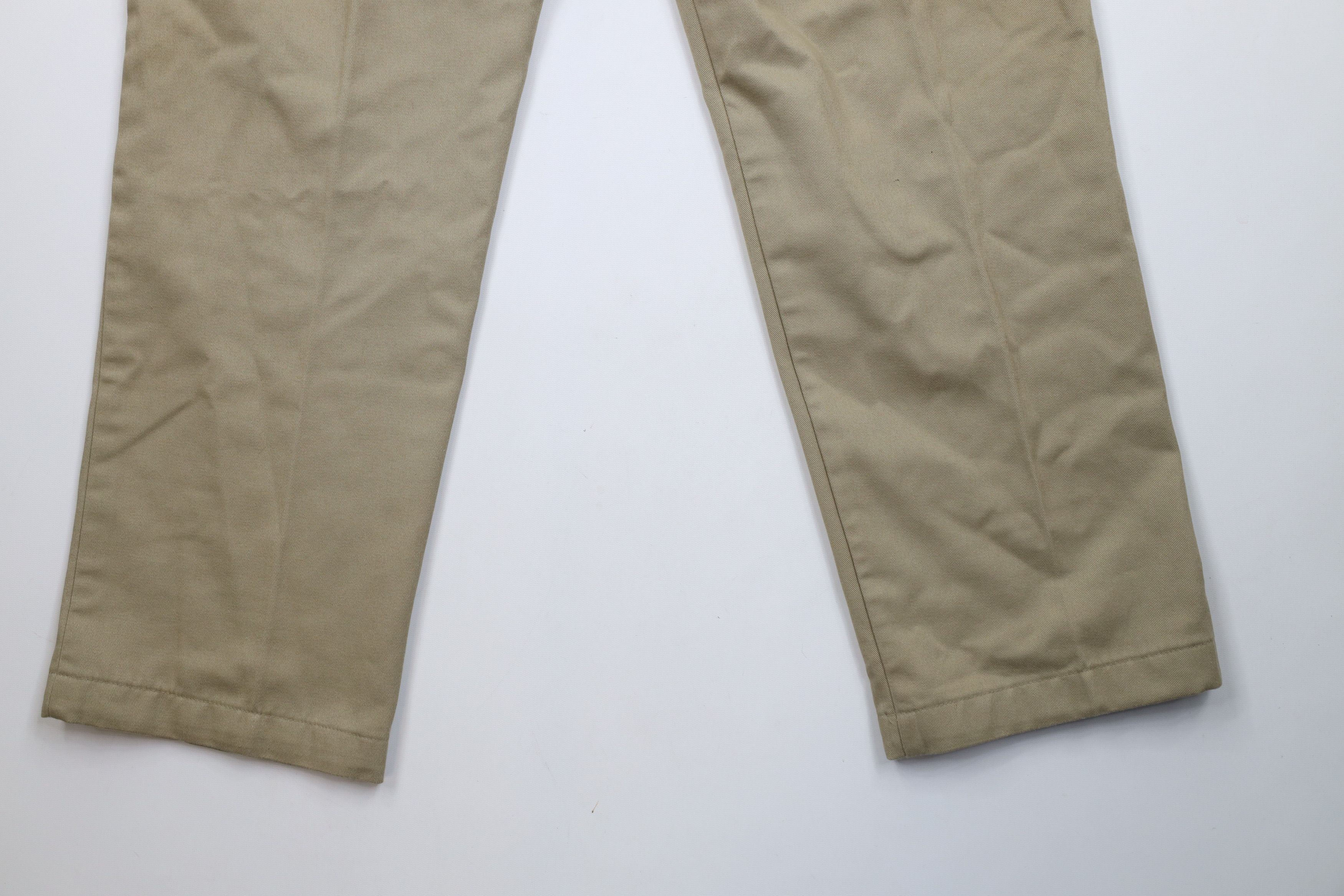 Dickies × Vintage Vintage 90s Dickies Flannel Lined Wide Leg Work Pants Beige Size US 36 / EU 52 - 14 Thumbnail
