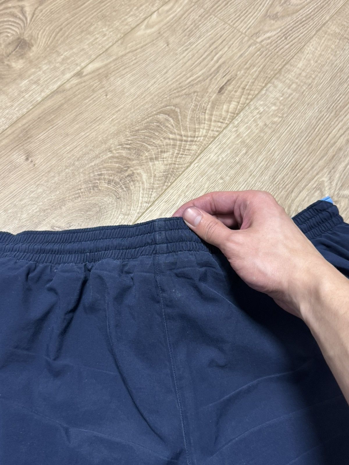 Nike × Vintage Vintage Nike Y2K nylon baggy pants blue navy size XL Size US 34 / EU 50 - 16 Thumbnail
