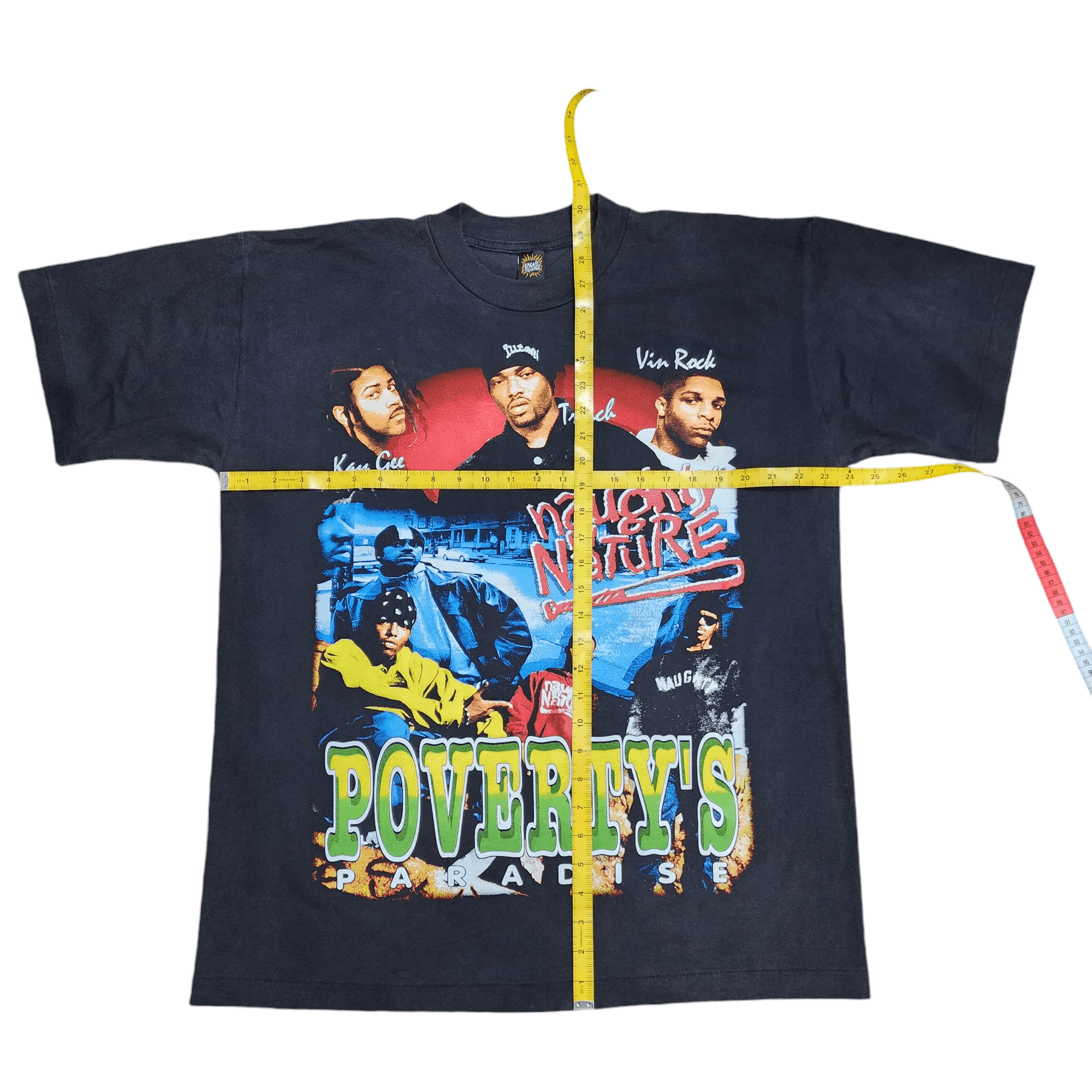 Band Tees × Rap Tees ⚾️ Naughty by Nature Poverty's Paradise Rap Tees Flow shirt Size US XL / EU 56 / 4 - 6 Thumbnail