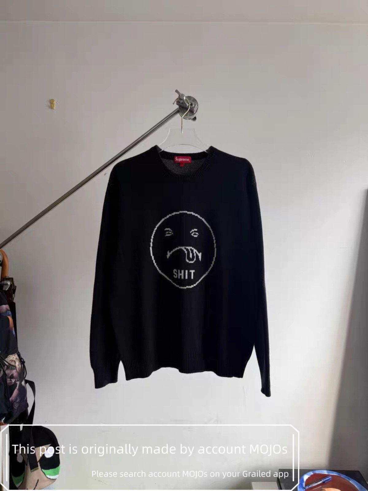 Supreme Supreme Faces Sweater Black | Grailed