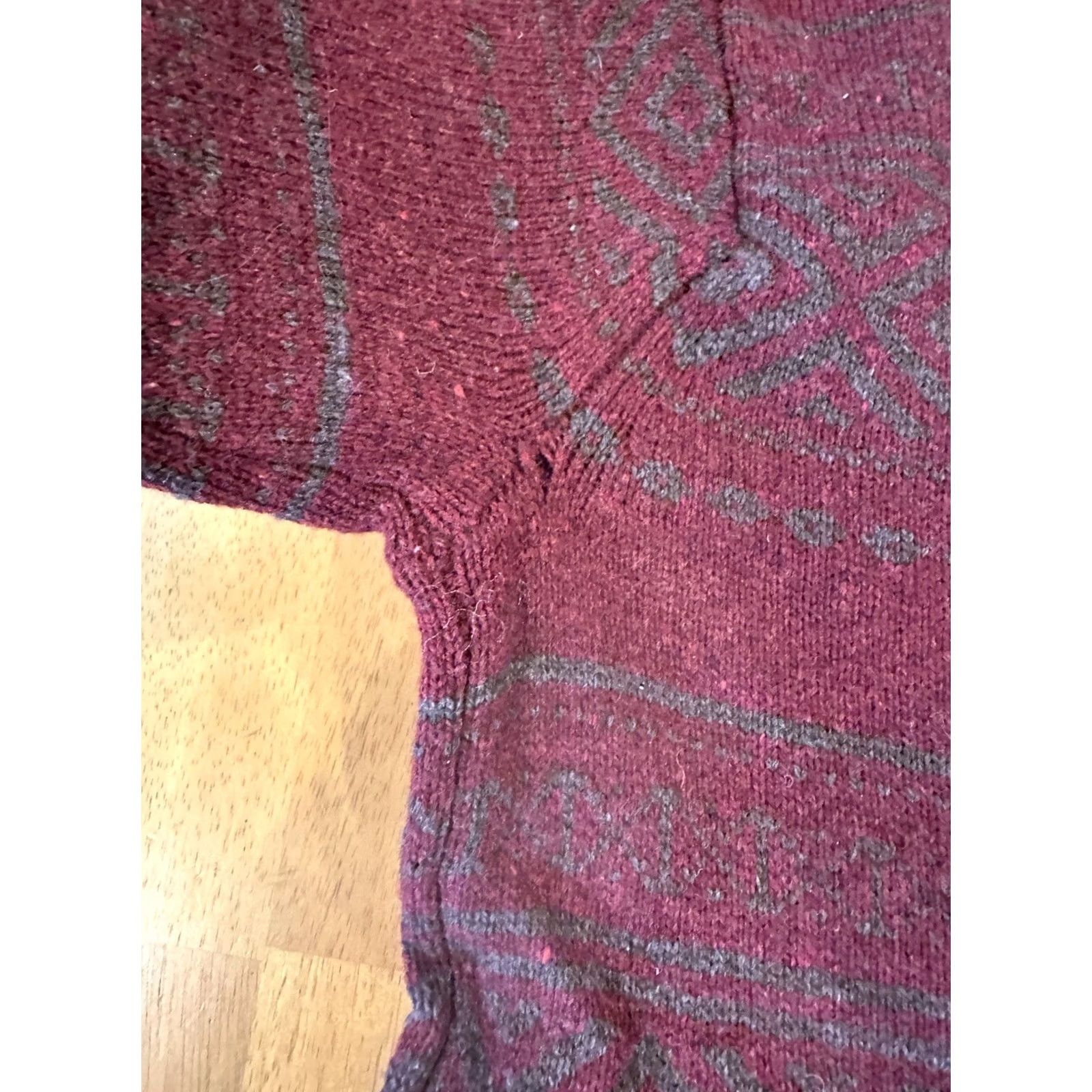 Arrow Arrow Blue Jean Co. Sweater Crewneck Wool M Red Men Medium Ski Vintage No Size US M / EU 48-50 / 2 - 4 Thumbnail