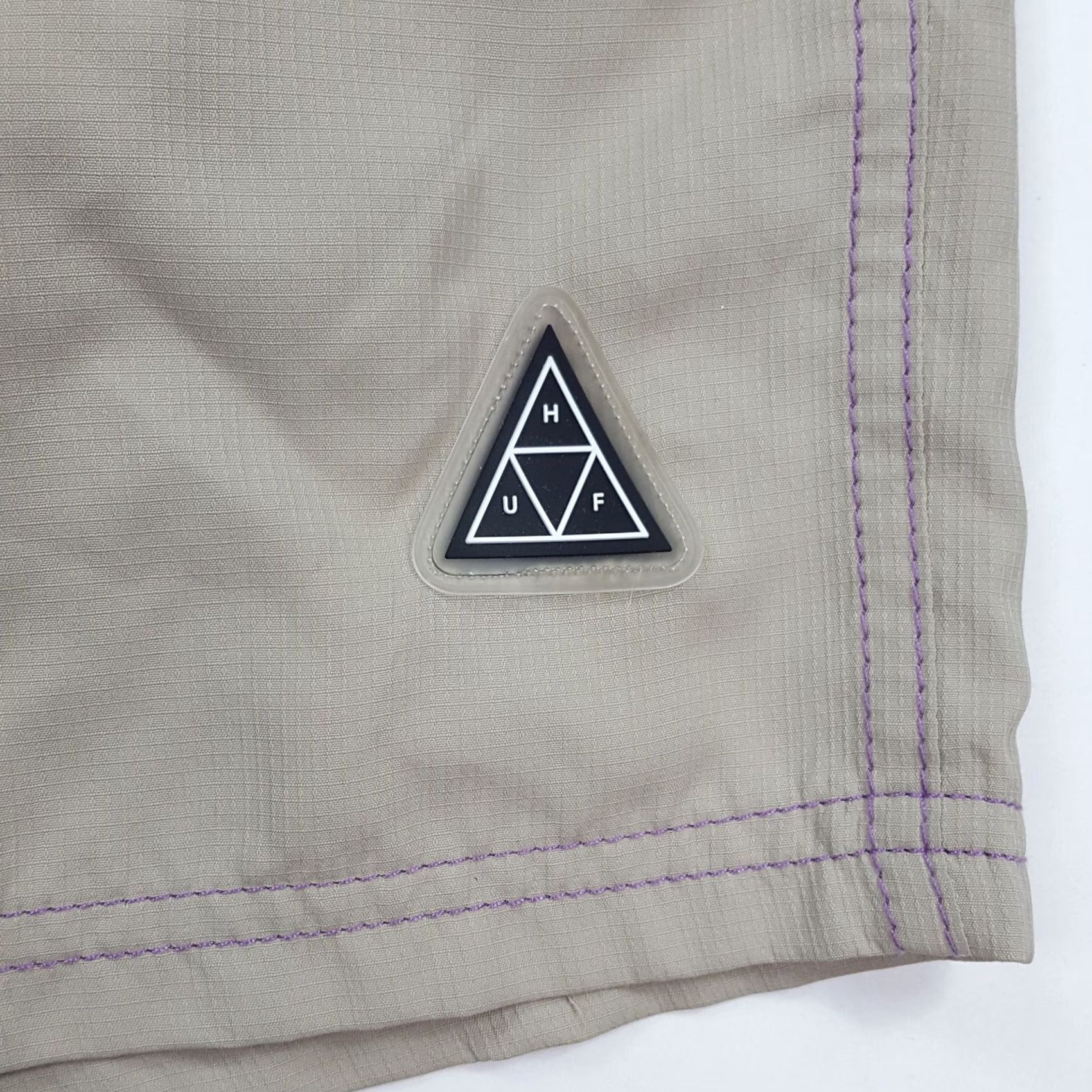 Huf VINTAGE HUF Skateboarding Streetwear Women's S Beige Khaki Outdoor Shorts Hiking Shirt Size 28" / US 6 / IT 42 - 3 Thumbnail