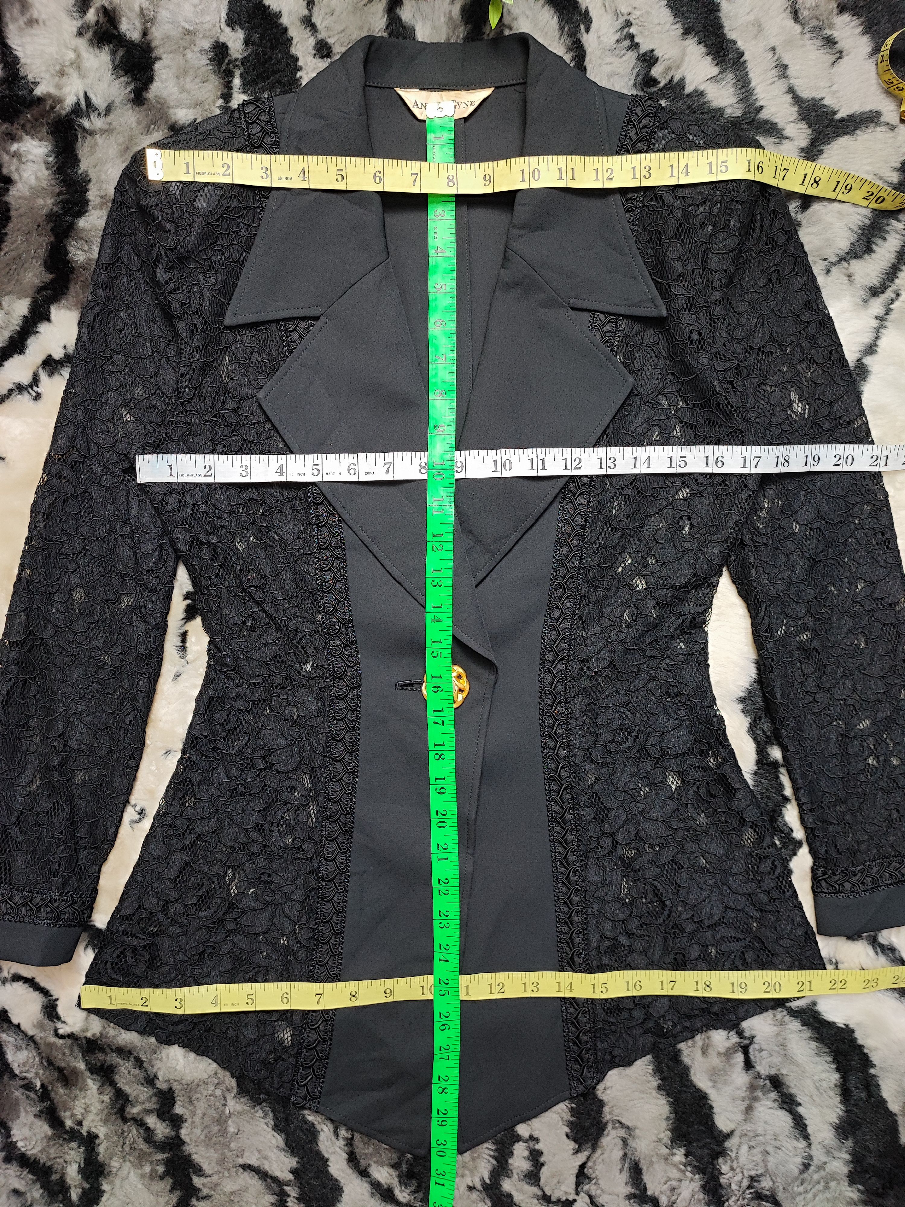 Japanese Brand Vintage Andro Gyne Black Net Blouse Size S / US 4 / IT 40 - 6 Thumbnail