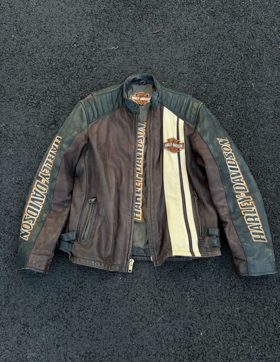 Harley Davidson Vintage Biker Harley Davidson Leather Jacket Men’s Size xl Size US XL / EU 56 / 4 - 1 Thumbnail