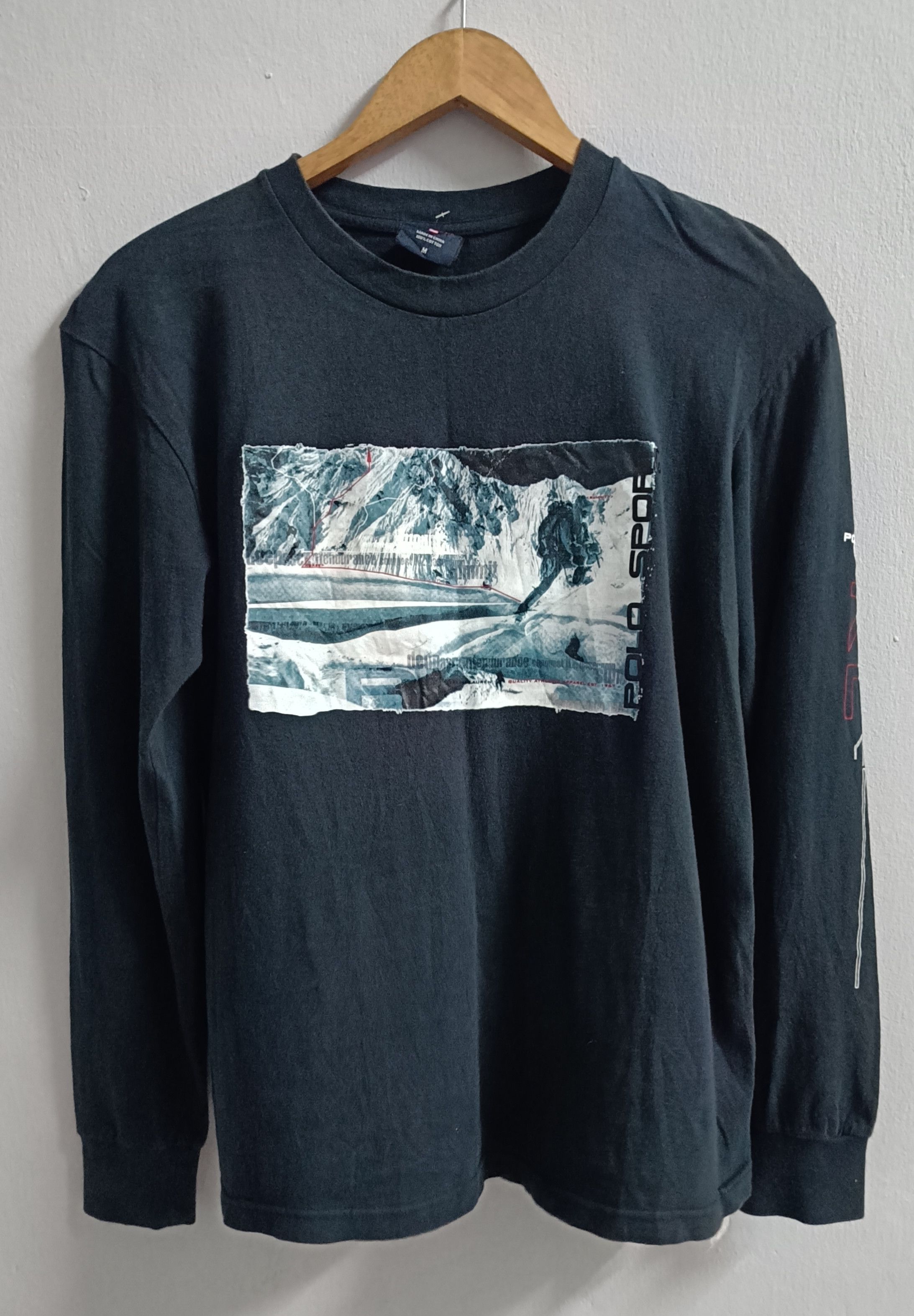 Polo Ralph Lauren 🔥🔥Rare Vintage Polo RL Long Sleeve Tee Size US M / EU 48-50 / 2 - 1 Thumbnail