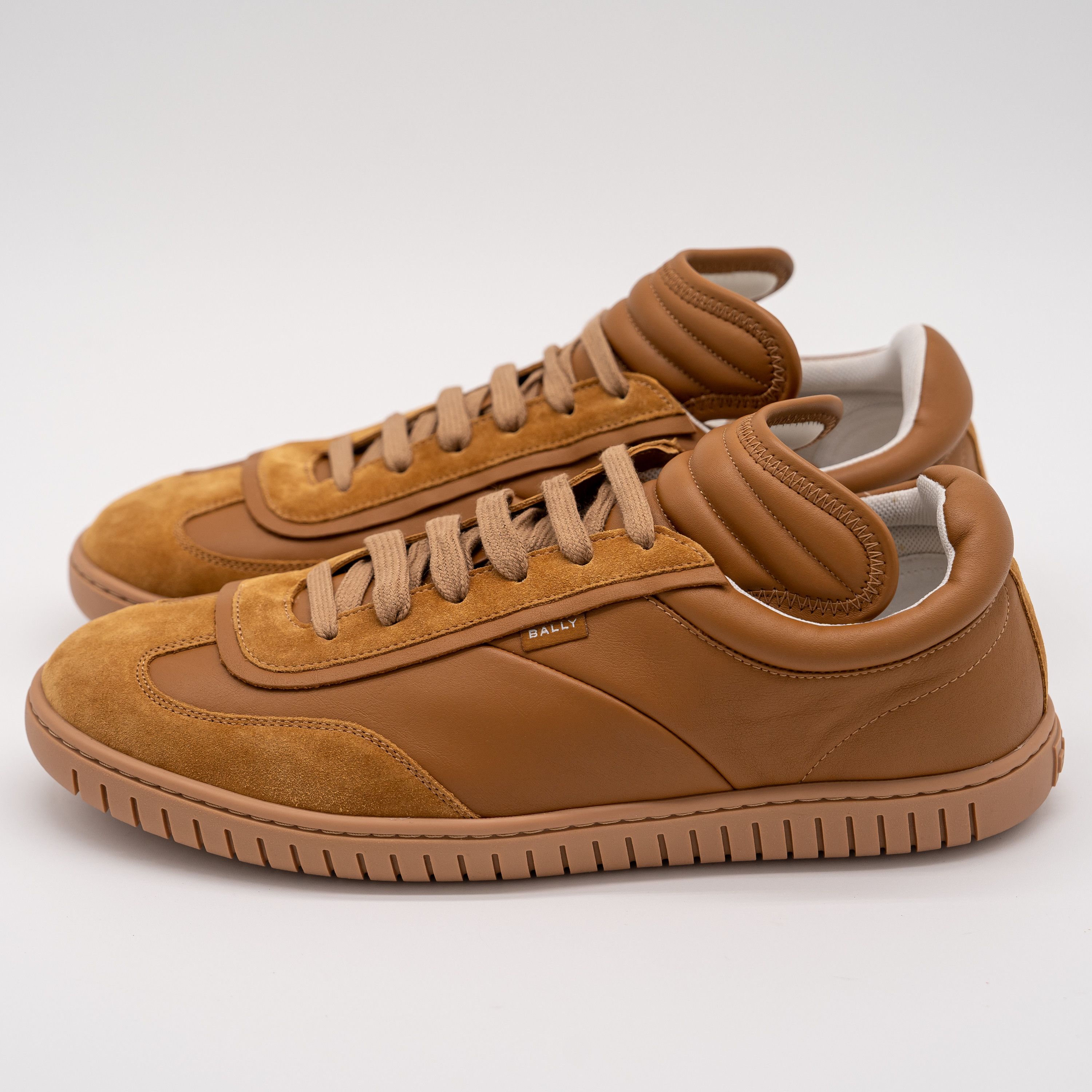 Bally 12 Bally Parrel Desert Brown Tan Suede Leather Sneakers Size US 12 / EU 45 - 4 Thumbnail