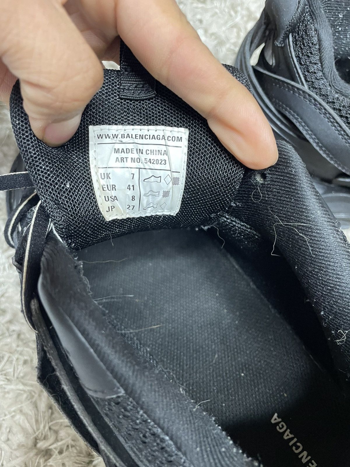 Balenciaga Balenciaga Track Runner Black Size US 8 / EU 41 - 12 Thumbnail