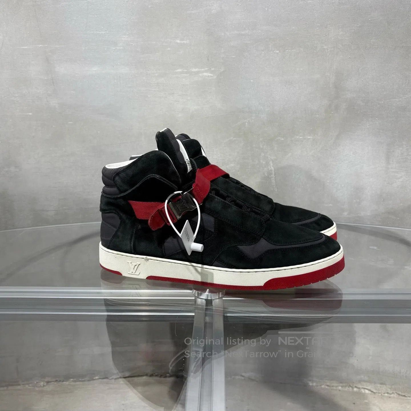 Louis Vuitton Louis Vuitton Metal buckle Velcro High-top sports shoes Size US 9.5 / EU 42-43 - 4 Thumbnail