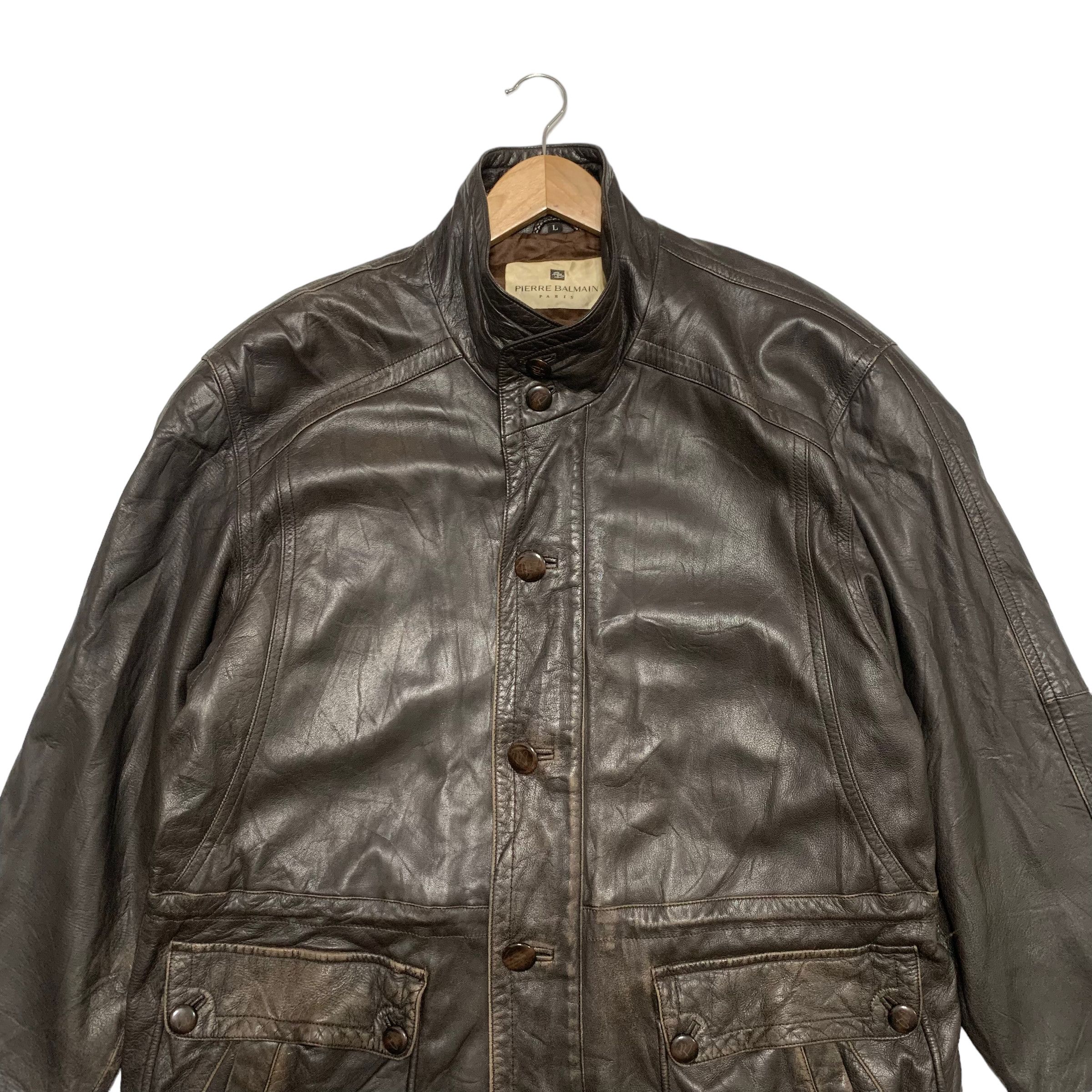 Pierre Balmain Pierre Balmain Leather Jacket Size US L / EU 52-54 / 3 - 4 Thumbnail