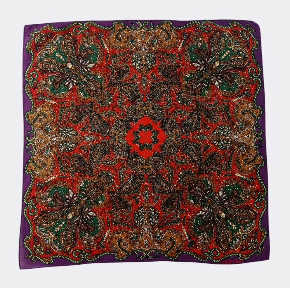 Calvin Klein Vintage Calvin Klein Handkerchief Neckerchief Bandana H250I Size ONE SIZE - 1 Thumbnail