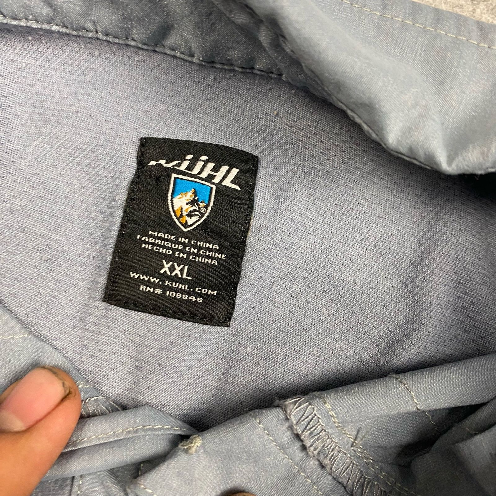 Kuhl KUHL shirt men XXL blue button down vented outdoors airspeed Size US XXL / EU 58 / 5 - 5 Thumbnail