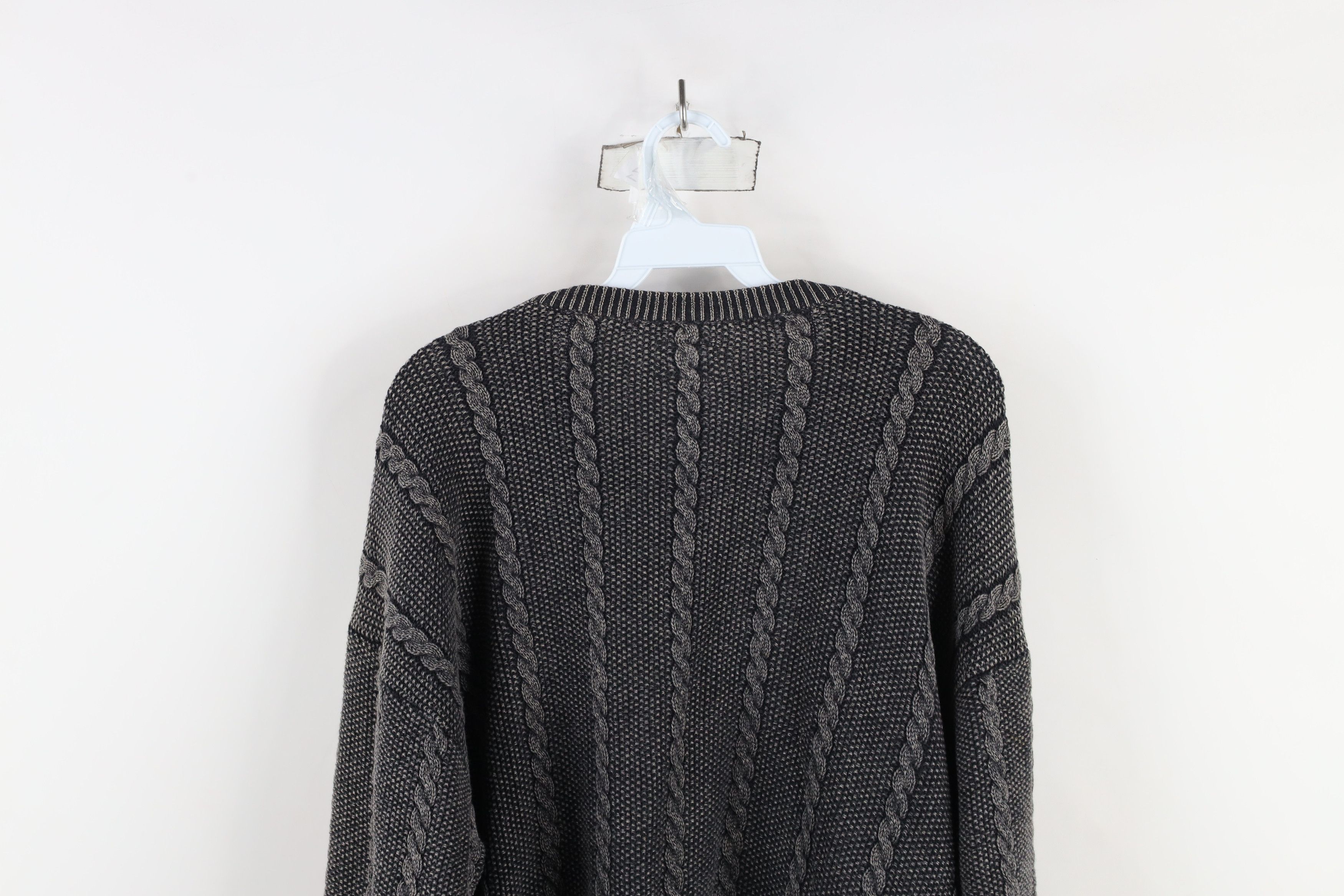 Vintage Vintage 90s CP Company Massimo Osti Cable Knit Sweater Size US L / EU 52-54 / 3 - 13 Thumbnail