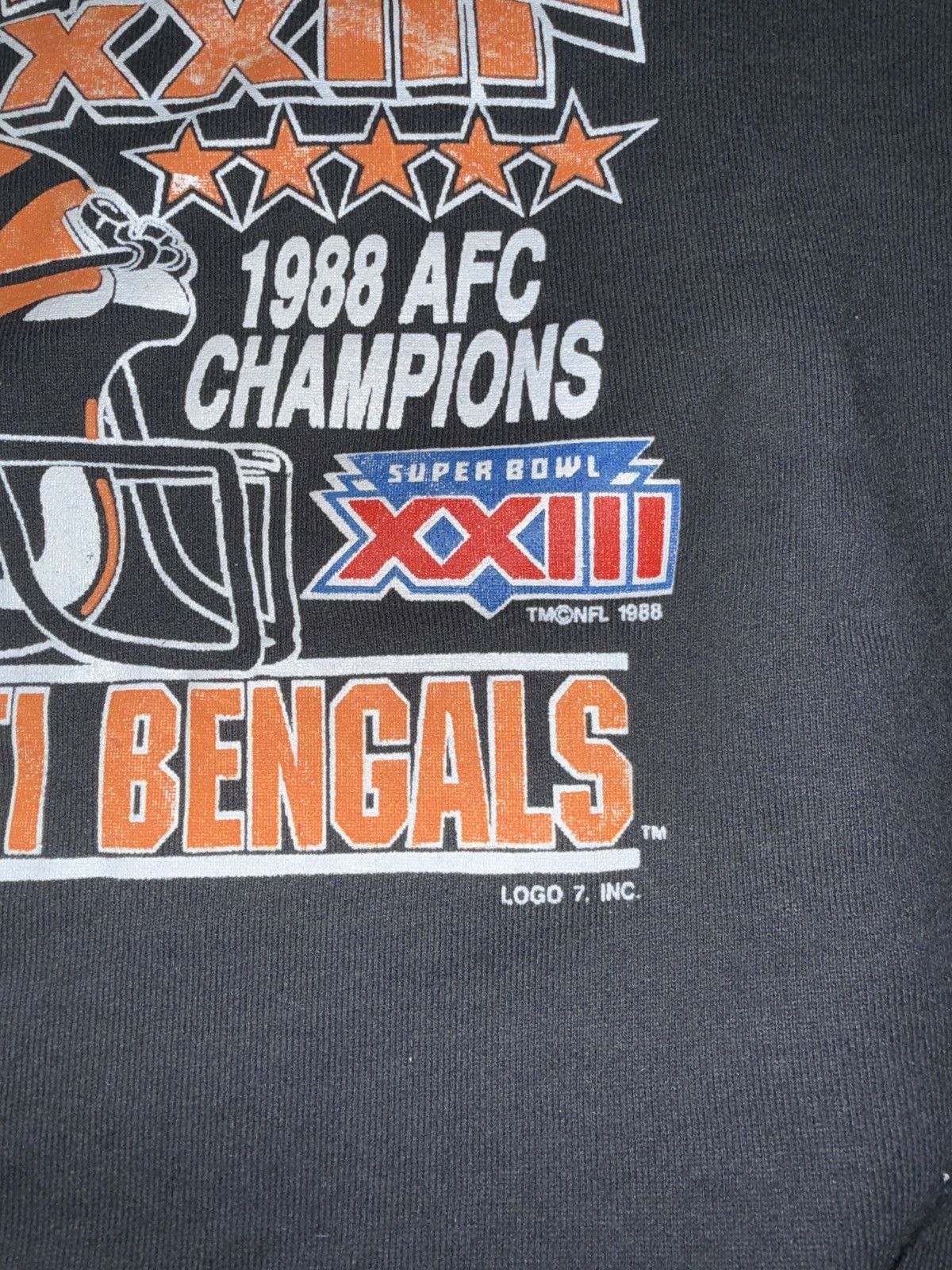 NFL Vintage 1988 Cincinnati Bengals Super Bowl Sweatshirt Size US XL / EU 56 / 4 - 4 Thumbnail