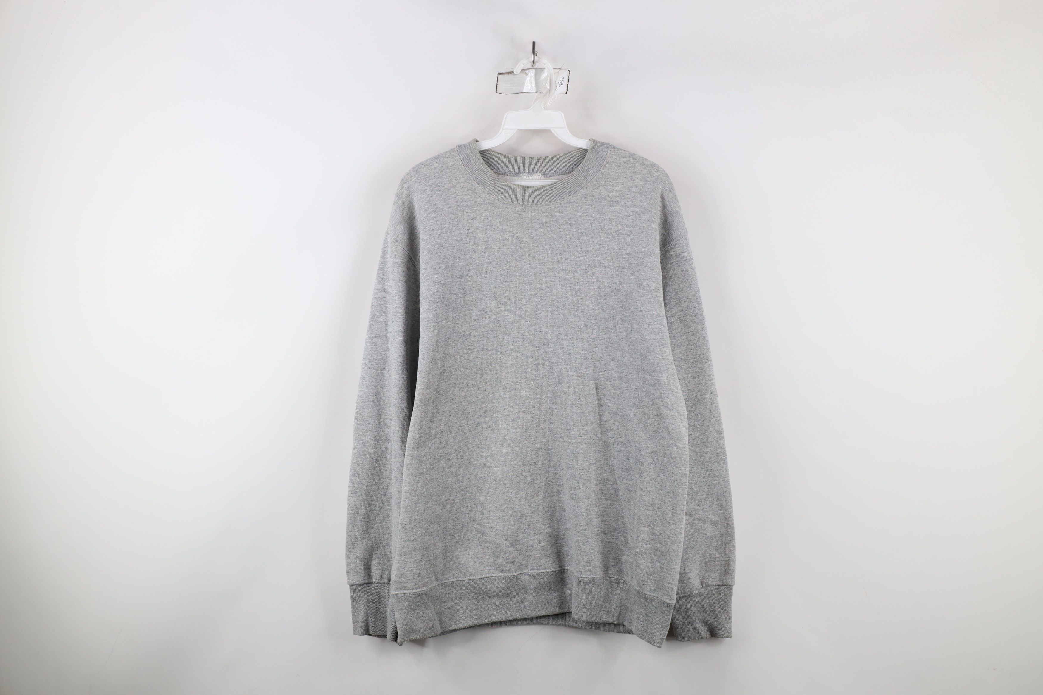 Vintage Vintage 90s Streetwear Crewneck Sweatshirt Heather Gray Size US M / EU 48-50 / 2 - 1 Thumbnail