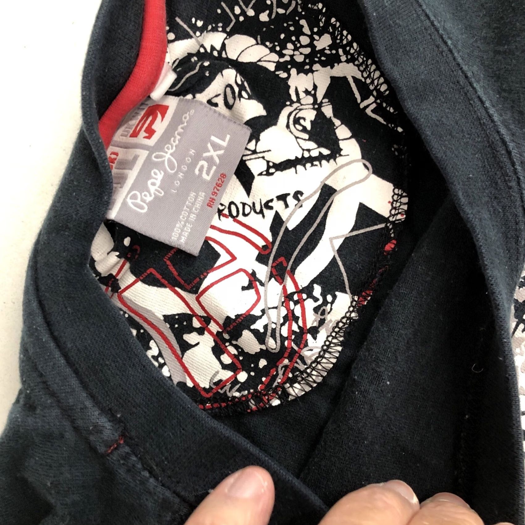 Pepe Jeans VINTAGE Pepe Jeans Snow Affliction Graphic TShirt Black 2XL Men Gothic Spirit Size XXL Shirt Size US XXL / EU 58 / 5 - 7 Thumbnail