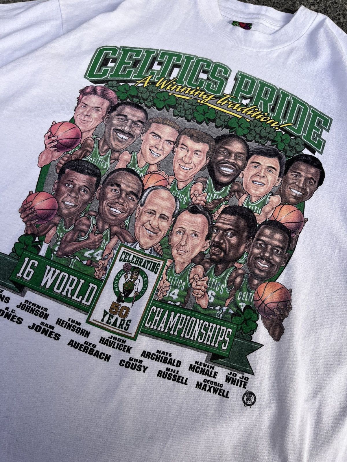 Vintage VINTAGE 90S BOSTON CELTICS TEE Size US XL / EU 56 / 4 - 3 Thumbnail