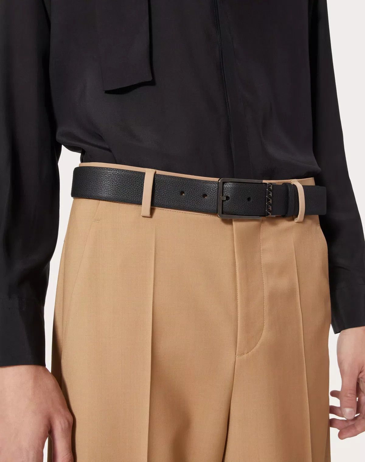 Valentino oc11z0725 Size:105/Grainy Calfskin 35 Mm in Black Size ONE SIZE - 5 Thumbnail