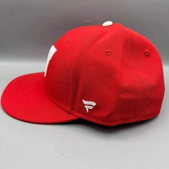 Other Wisconsin Badgers Hat Men 7 3/8 Embroidered Fanatics Fitted Size ONE SIZE - 7 Thumbnail