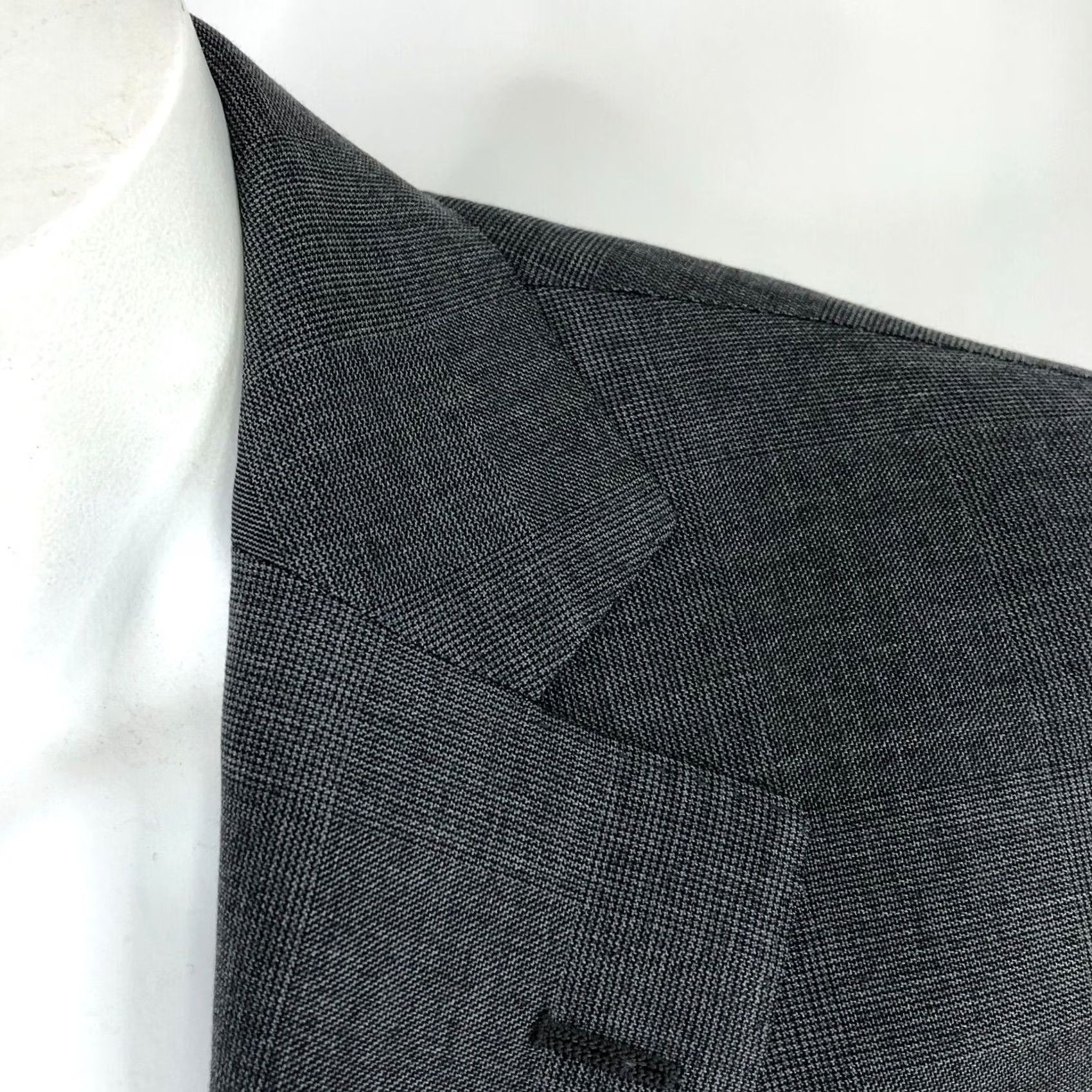 Suitsupply Suitsupply Sport Coat Jacket Gray Wool 42 Regular Notch Lapel Plaid Four-Button Double-Vented Single-Breasted 110's Victorian? Size 42R - 2 Thumbnail