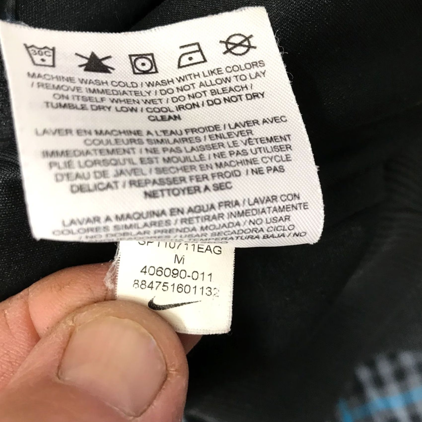 Nike NIKE LEBRON JAMES Jacket ~ Mens Medium ~ Gray Blue Witness Full Zip Coat Shirt Size US M / EU 48-50 / 2 - 6 Thumbnail