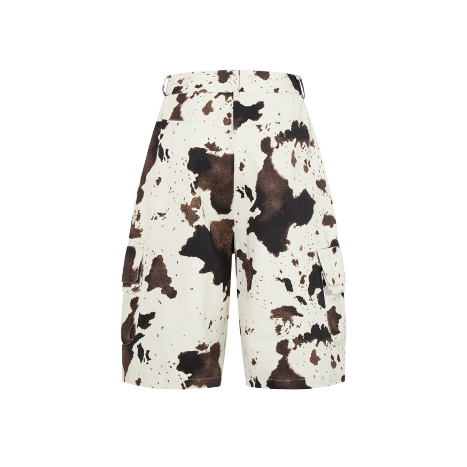 Other Cow-Print Camo Curved 7/8 Wide-Leg Jorts Shorts Size US 30 / EU 46 - 7 Thumbnail