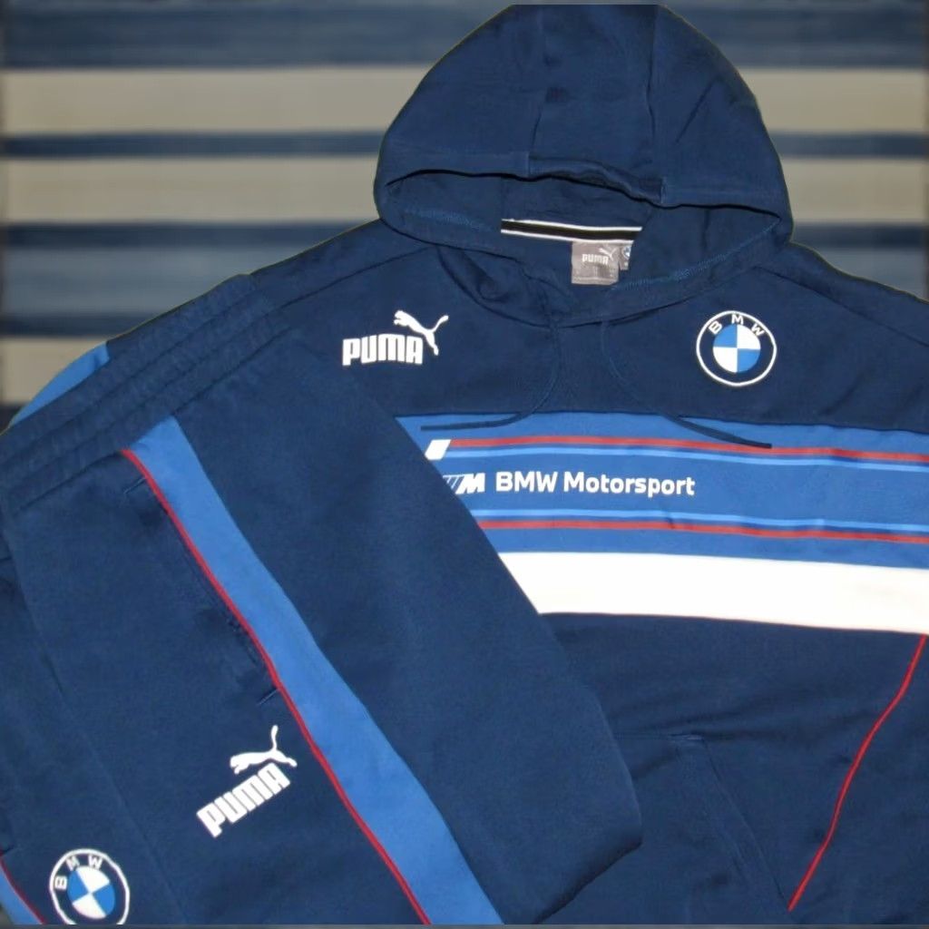 Puma PUMA BMW Motorsport Tracksuit XL Blue Men Cotton Size US 36 / EU 52 - 1 Thumbnail