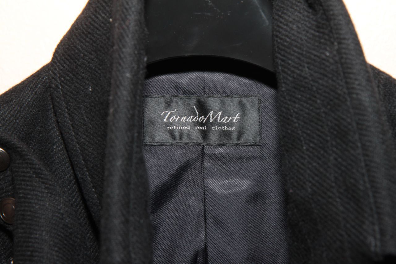 Tornado Mart Melton Wool Asymmetric Zip High Neck Coat Size US M / EU 48-50 / 2 - 3 Thumbnail