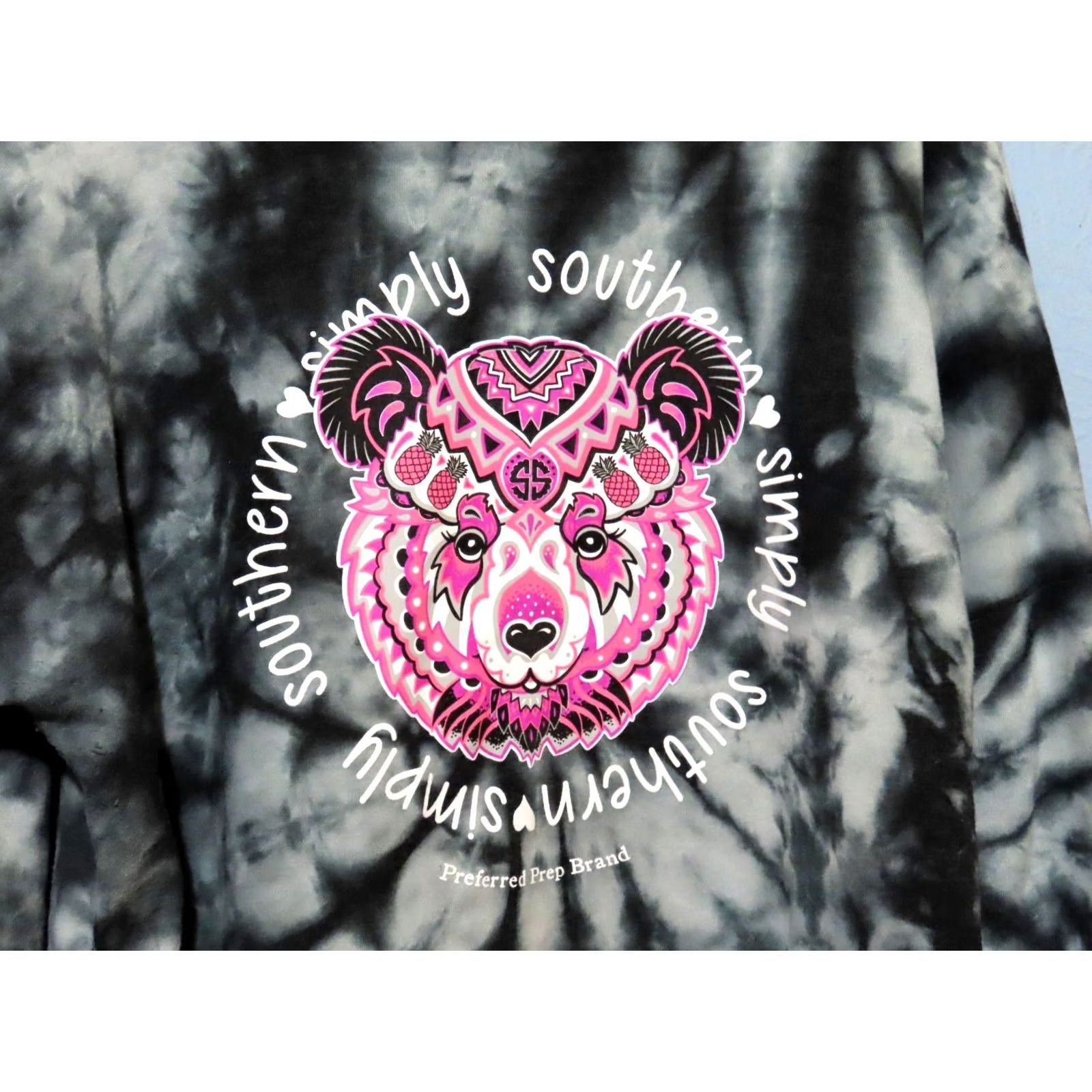 Vintage Simply Southern Sweatshirt Long Sleeve XL Drawstring Neck Black Bear Back Graphic Women Pullover Cowl Neck Activewear Size XL / US 12-14 / IT 48-50 - 7 Thumbnail