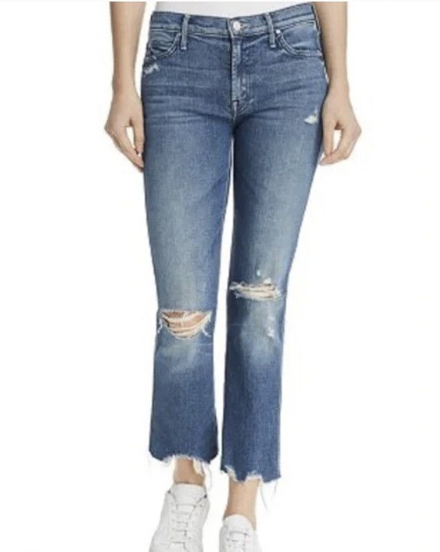 MOTHER Mother Denim The Rascal Ankle Wild! Wash Distressed 5 pkt 24 Size 24" / US 00 / IT 34 - 4 Thumbnail