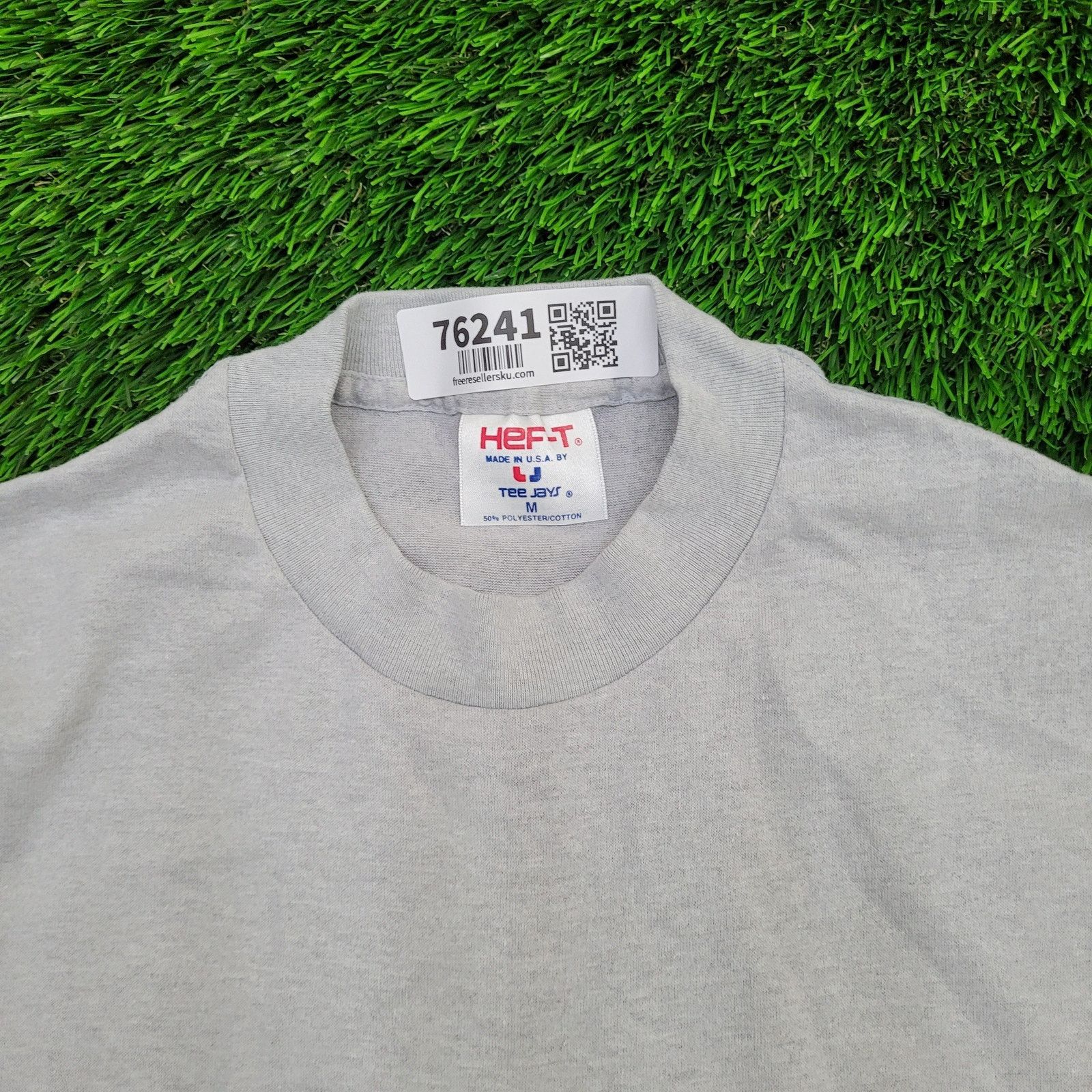 TEE JAYS VTG 80s HEF-T By Tee-Jays Blank Shirt Womens XS/S 17x25 USA Size XS / US 0-2 / IT 36-38 - 2 Thumbnail