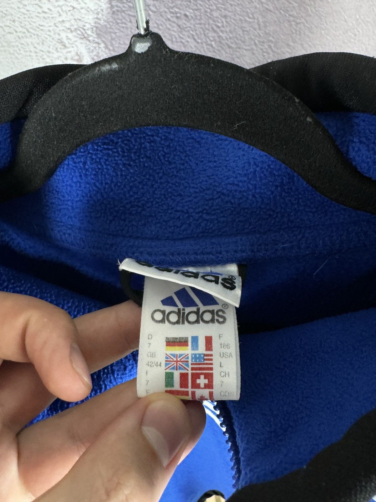 Adidas Adidas vintage 90s blue fleece pullover 1/4 zip sweater logo Size US L / EU 52-54 / 3 - 11 Thumbnail