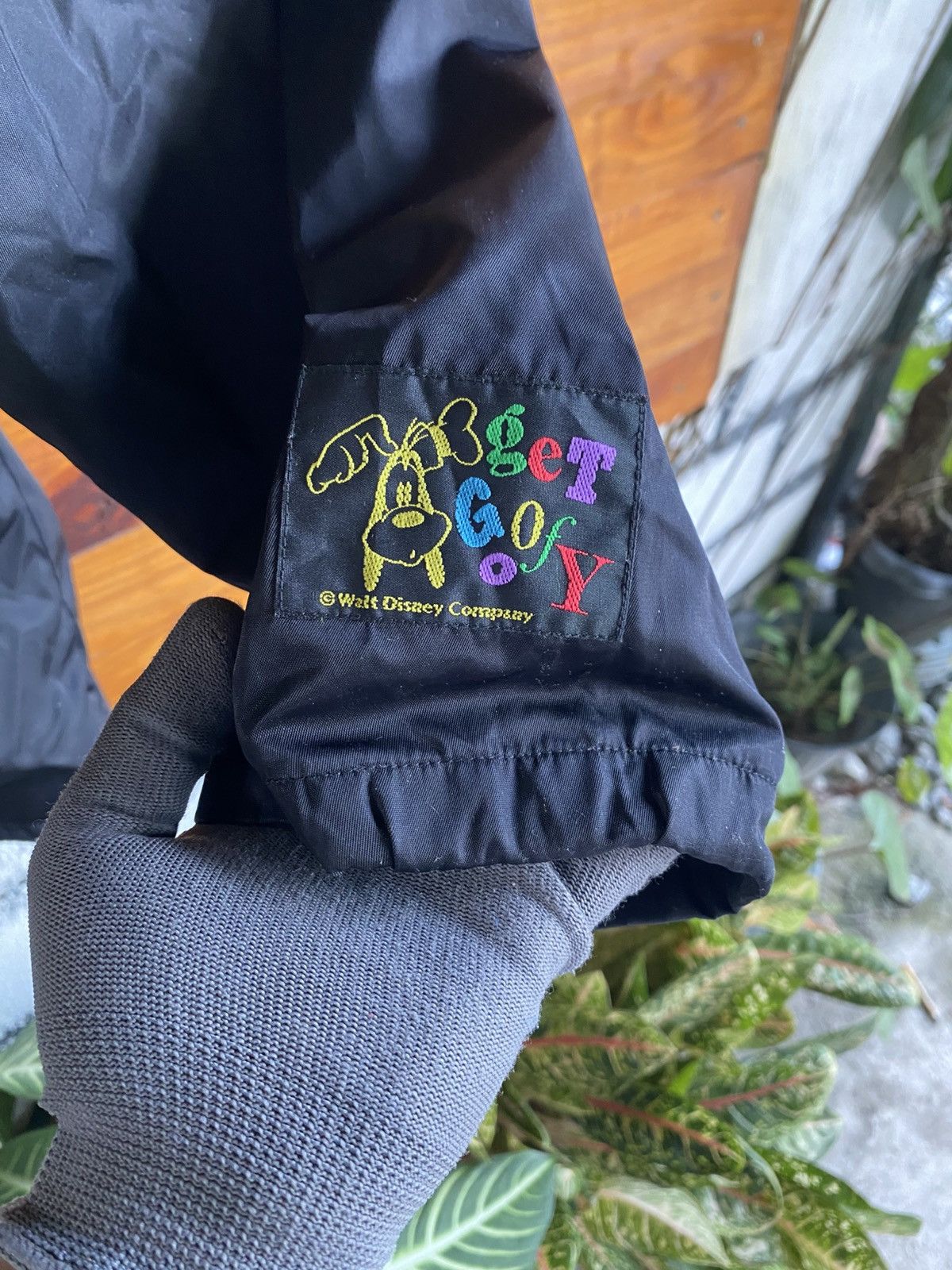 Disney Vintage Disney Goofy Coaches Jacket – 90s Black Nylon Size US L / EU 52-54 / 3 - 8 Thumbnail