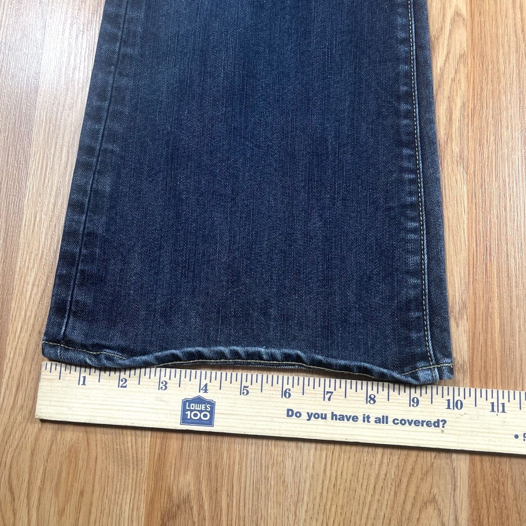 Paige Paige Hollywood Hills Classic Rise Boot Cut Blue Premium Denim Jeans Womens 29 Blue Jeans Womens 29 Paige Hollywood Hills Boot Cut Denim 29 White Size 29" - 6 Thumbnail