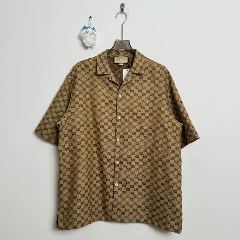 Gucci Gucci Lapel full print old flower shirt 2502-Nextarrow Size US L / EU 52-54 / 3 - 1 Thumbnail