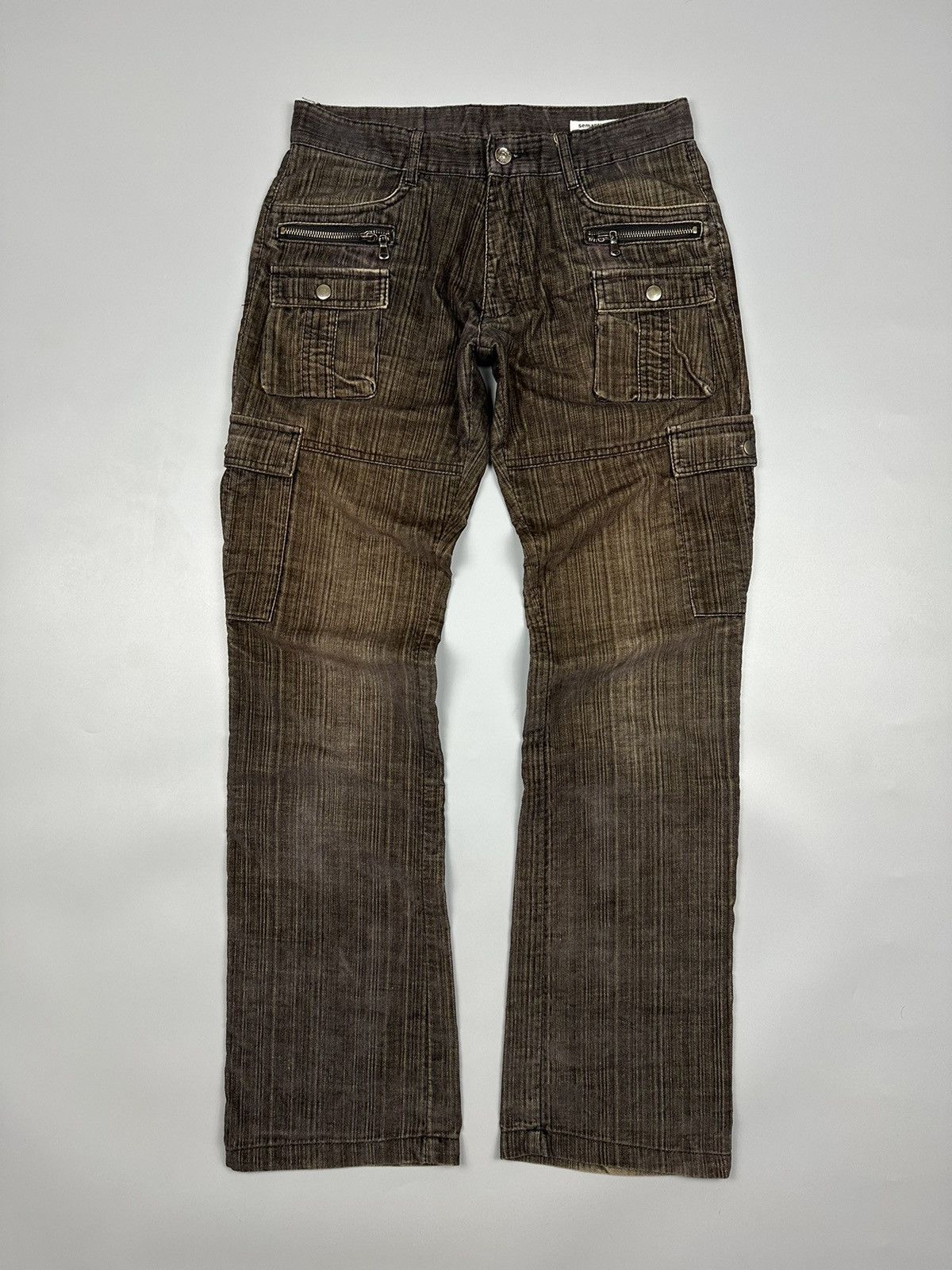 Size 31x33 Semantic Design Cargo Pants Black Bondage Pants