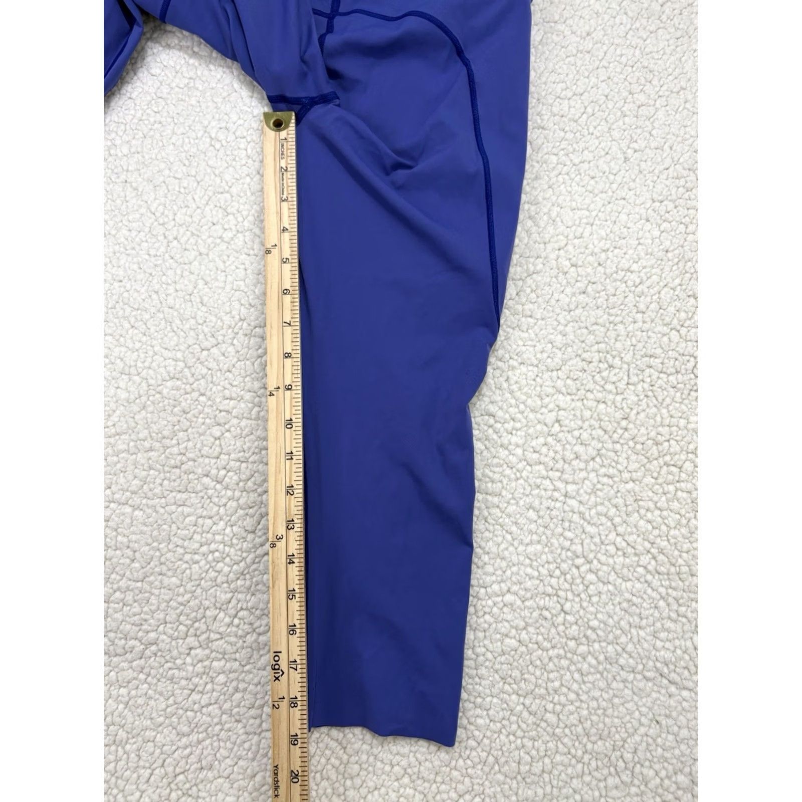 Lululemon Lululemon Fast & Free Leggings Cropped 19" Nulux Blue Size 6 Women's Athletic Skinny Size 28" / US 6 / IT 42 - 5 Thumbnail