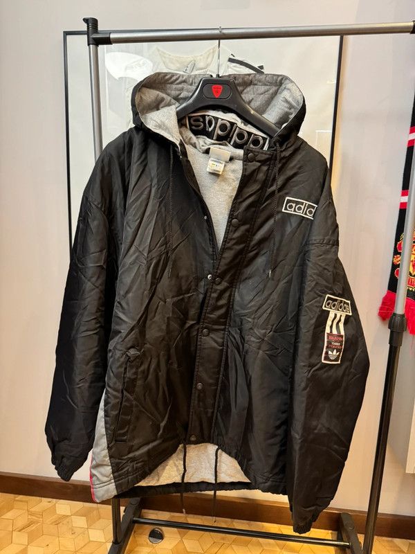 Adidas × Vintage Adidas Bomber Black Jacket 90s Retro Track Top ZIP L Size US L / EU 52-54 / 3 - 4 Thumbnail